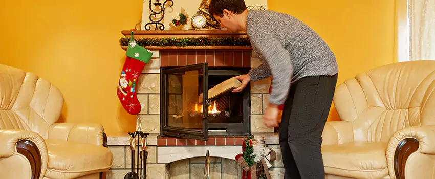 Rusted Metal Fireplace Restoration in Coeur d'Alene, Idaho